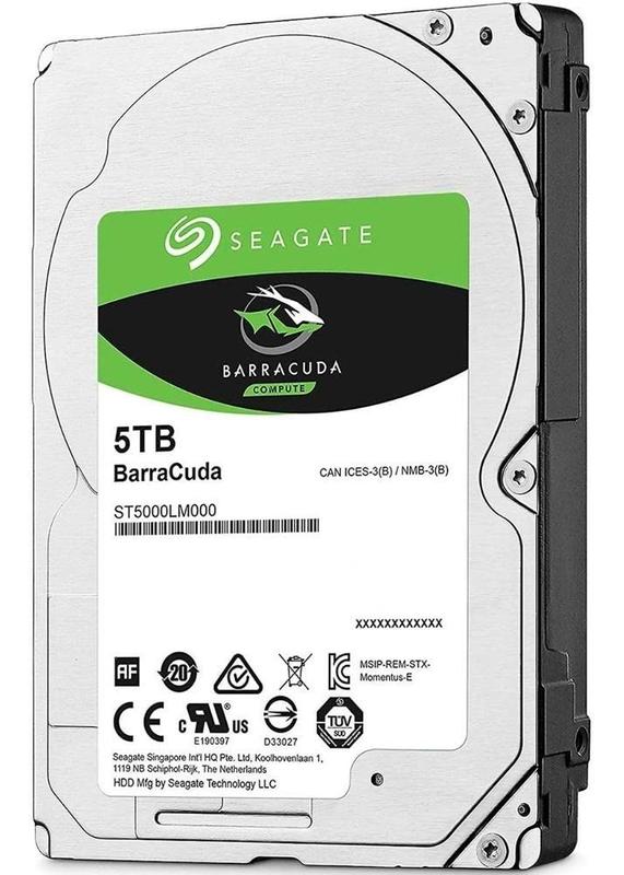 Disco rígido interno Seagate BarraCuda 5TB HDD 2.5